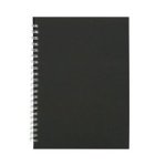 Bergung Sketchbook 100% Recycled Cartridge Paper 150GSM A4 Black Cover Portrait