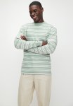 Textured Stripe Heavy Weight Crew Tee - Green