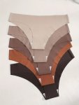 5PCS Solid Seamless Briefs Simple Comfy Breathable Stretchy Intimates Panties Women's Lingerie & Underwear