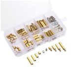 120 Pcs M3 Screw Nut Brass Spacer Kit