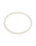 Silver Baguette Cubic Zirconia Tennis Bracelet