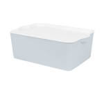 Venus Medium Storage Box Sky Blue With White Lid