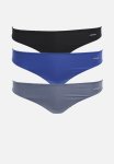 Jockey 3 Pack Npl G-string - Black grisaille blue