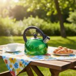 2.5L Stainless Steel Whistling Outdoor Camping Kettle