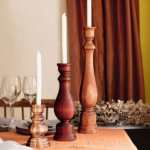 Sirius Blackwood Candle Stick Holders Small Medium Large - Large