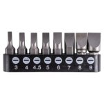 Tork Craft Slotted Screwdriver Bit Set 8 Piece 25MM