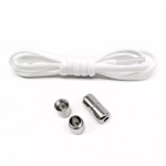 Locking Laces Elastic Shoe Laces - White