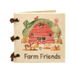 Farm Friends Wooden Book