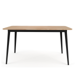 Holly Essential Steel Frame Desk - Pine In Chestnut Finish
