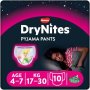 DryNites Pyjama Pants 4-7 Years Pink 10'S