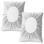 Soft Disposable Travel Pillow Case Set - X 2