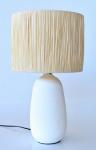 White Tear Drop Shape Ceramic Lamp Grass Shade – 66X42CM