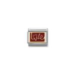 Composable Classic Link Love In Italics With Enamel
