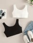 2PCS Toddler Girls Casual Round Neck Sports Tank Top Summer Kids Clothes