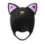 Women Cat Ears Diving Hood Waterproof Hat Swimming Cap Black