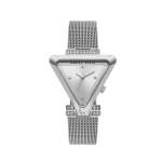 Womens Silver Mesh Strap Watch