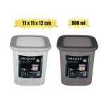 Cannister Elegant 900ML 11X11X12CM Marketplace Brits Bros
