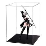 Mabaiude 2B Figure 2B Statue With Acrylic Display Case Anime Figure NO.2 Type B 2BYORHA Figurine 33CM Battle Damage Version Head