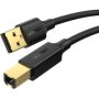 UGreen USB-10352 USB 2.0 A Male To USB 2.0 B Male Printer Cable 5M Black