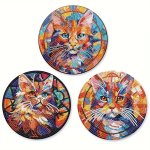 3PCS Cat Diamond Painting Placemat Set CDD2