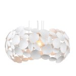 Penelope Metal Pendant Light White Rose Gold Chrome - Chrome