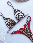 Triangle Cheetah Bikini - Large