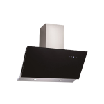 Slanted Black Glass Wall Mounted Extractor Fan – 90CM