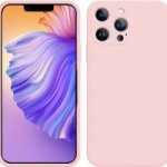 Liquid Silicone Soft Protective Phone Cover Compatible With Iphone 13 Pro Max - Taffy Pink