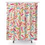 Tropical Print Shower Curtain 180X180CM Stylish Curtain For Bathroom Decor