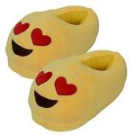 Zs - Emoji Slippers - Yellow With Kiss