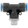 Aircraft - Pu Hose Fitting Tee 12MM-3/8 M - 6 Pack