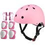 Kids Bike Helmet With Sports Protective Gear Set