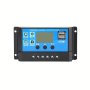 30A Solar Charge Controller 12V/ 24V Solar Panel Charge Controller Intelligent Regulator With 5V Dual USB Port Display Adjustable Parameter Lcd Display And Timer