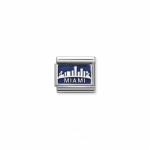 Classic Silver Miami Skyline Sign Link