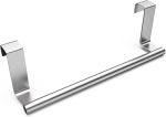 Stainless Steel Over Cabinet Towel Rack Holder 2-PACK 9 Inch Wide No-tools Installation For Kitchen Bathroom