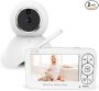 Wireless Digital Video Baby Monitor With Camera And Audio Infrared Night Vision Talk Back Infant Supervisor Temperature Sensor Sound Detection Soothing Lullaby 960FT Range