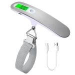 Rechargeable Digital Travel Scale With Strap Lcd Display Screen Design