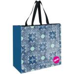 No Brand Blue Printed Medium Shopper Bag