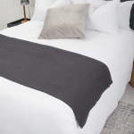 Waffle Throw - Dark Grey
