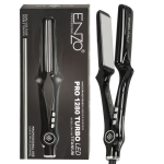 Enzo EN-1298 Professional Dual-voltage Hair Straightener Wide And Flat Design Adjustable Temperature. - Black