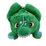 4AKID Plush Insulated Kids Cartoon Lunch Bag - Green Dino