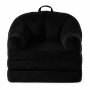 Folding Sleeper Sofa Chair - 100KG Capacity Black Convertible Floor Bed