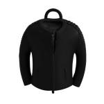 Bar & Shield Leather Jacket Shaped Ride Bell – Black Finish