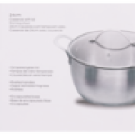 Steel Casserole With Lid 24CM