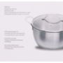 Steel Casserole With Lid 24CM