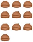 Wig Cap To Wear Under Wig 10PCS - Brown