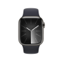 Apple Watch Series 9 Gps + Cellular 41MM Graphite Stainless Steel Case With Midnight Sport Band MRJ93QR/A