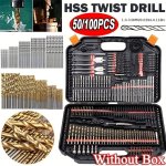 High Speed Steel Hss Twist Drill Bit Set For Wood Plastic Metal - 246 Pcs Durable Multi-purpose Round Shank Drill Kit With Preci