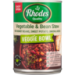 Rhodes Quality Vegetable & Bean Stew Veggie Bowl Can 400G
