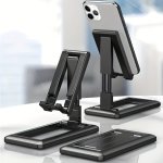 Foldable Phone Stand: Adjustable Portable And Durable For All Devices - Made Of High-quality Plastic